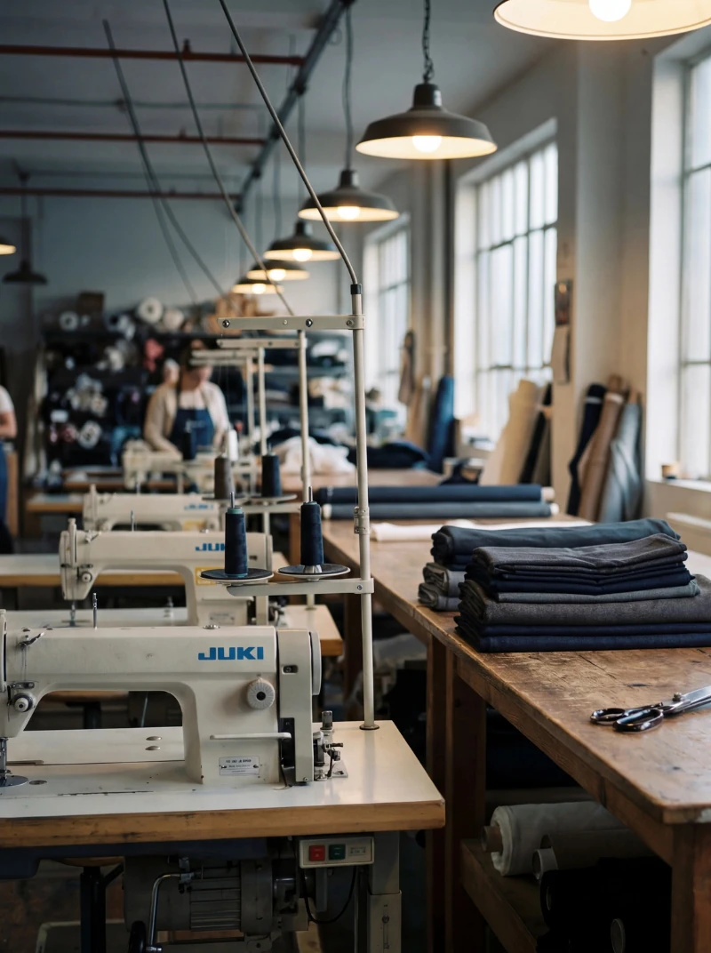 Proces krojenia i szycia odzieży w warsztacie ISABELL